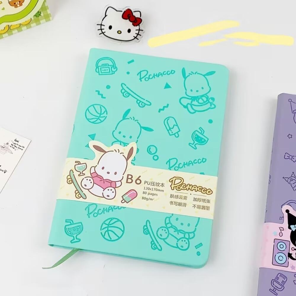 #6109 PU Leather Embossed Notebook - Pochacco